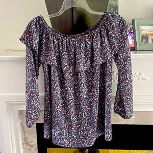 Michael Kors Long Sleeved Floral Top